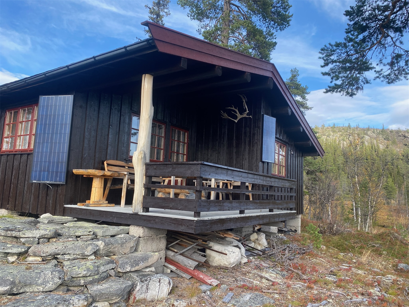 Hytta på sommerstid. Selgers egne bilder. Galleribilde