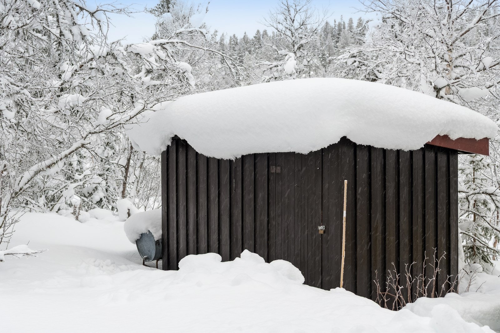 Uthus med lagringsmuligheter Galleribilde