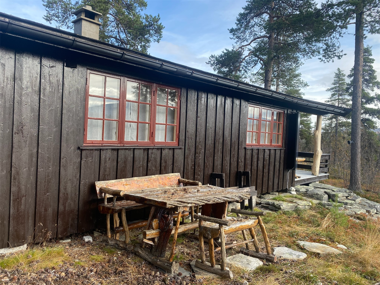 Hytta på sommerstid. Selgers egne bilder. Galleribilde