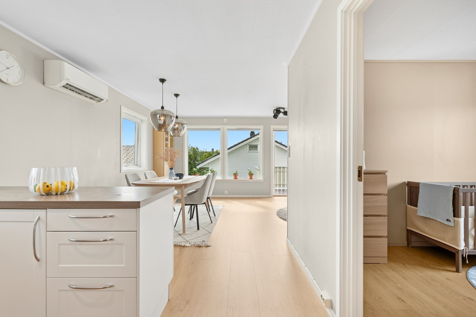 Boligen ble oppgradert med nytt gulv i 2025 Galleribilde