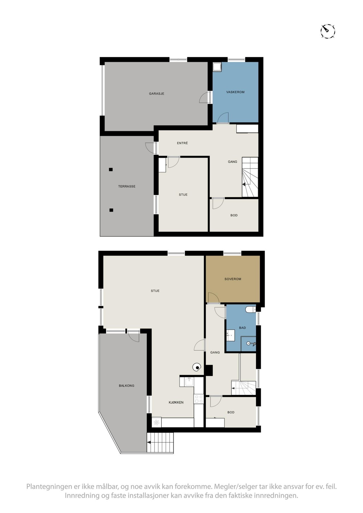 Planskisse oversikt Galleribilde