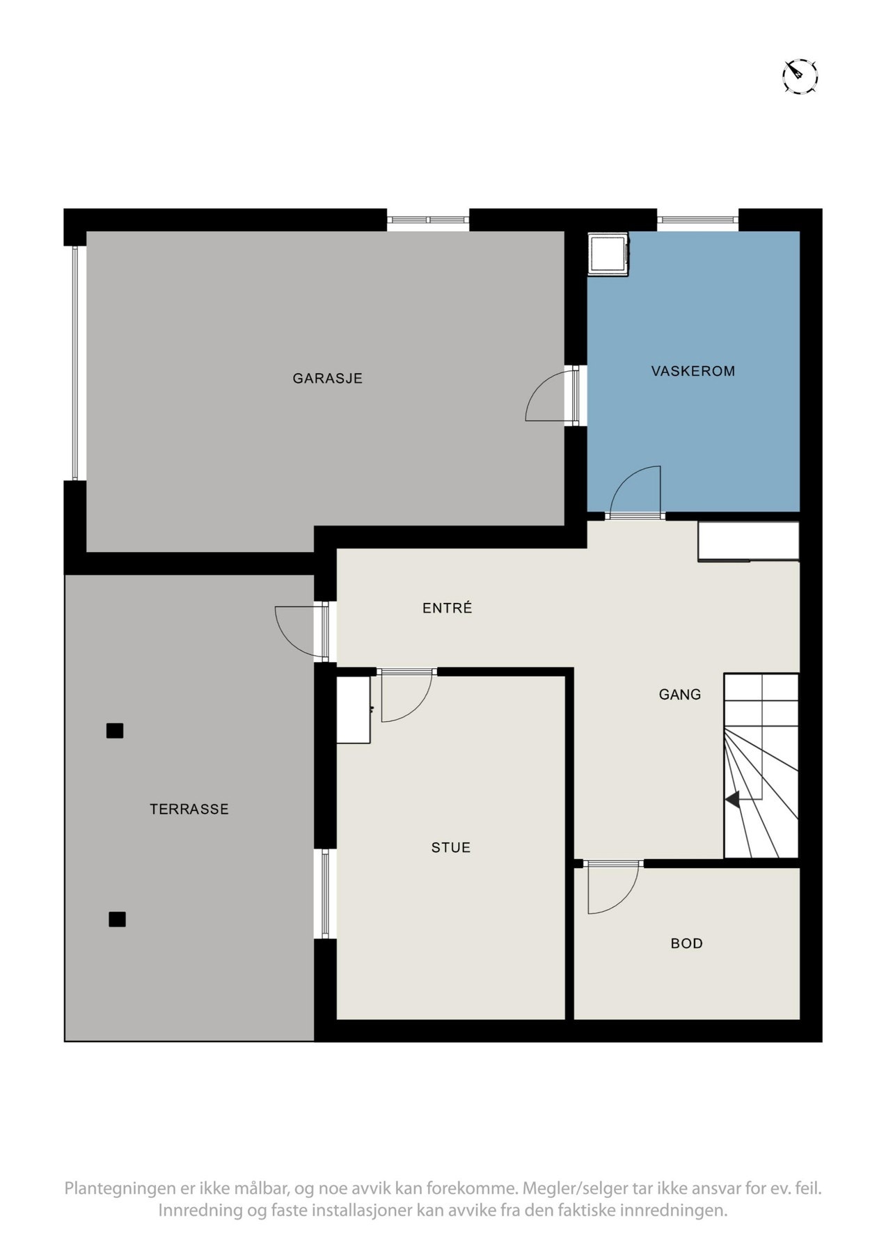 Planskisse underetasje/kjeller Galleribilde