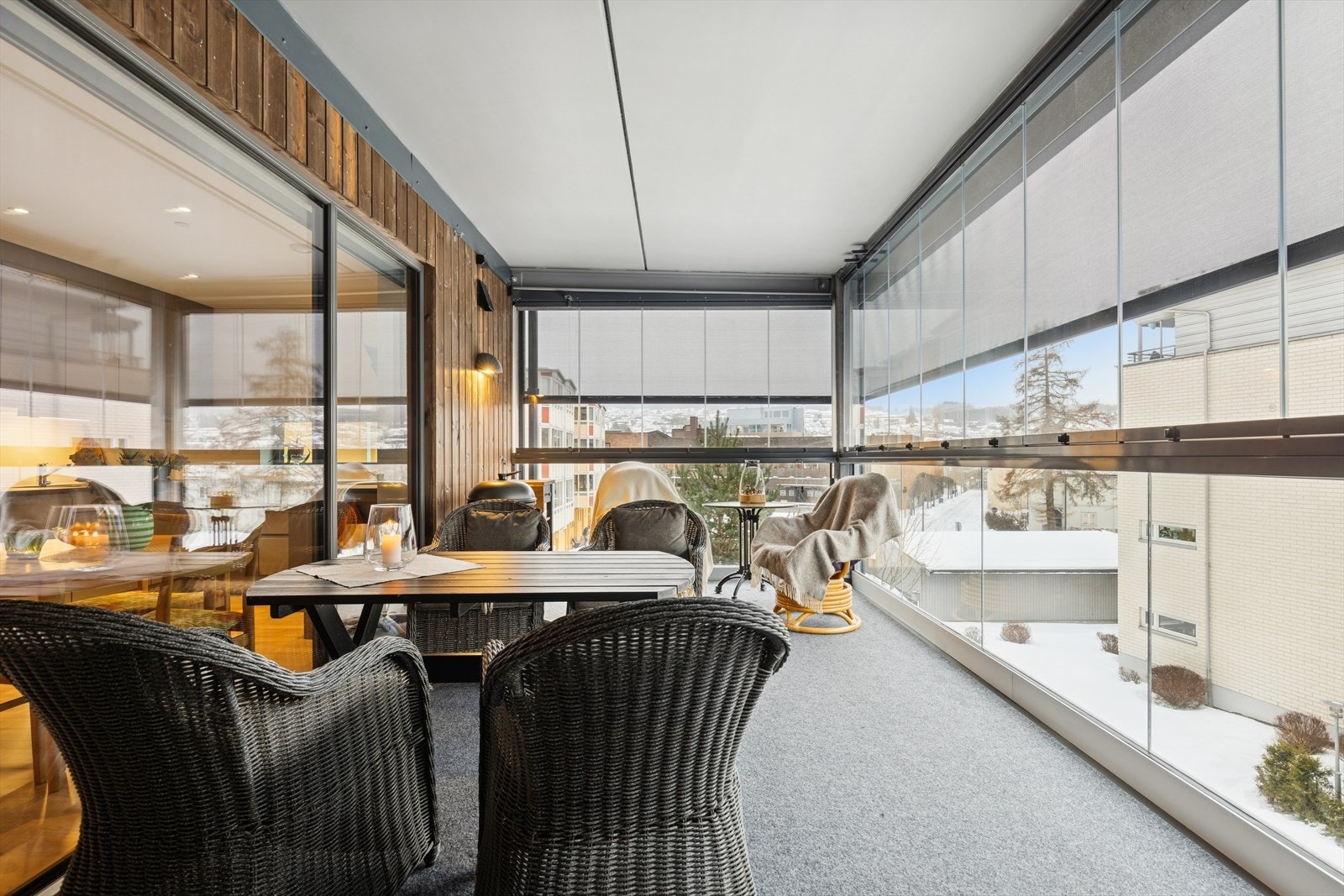 Innglasset veranda på 18 m². Galleribilde