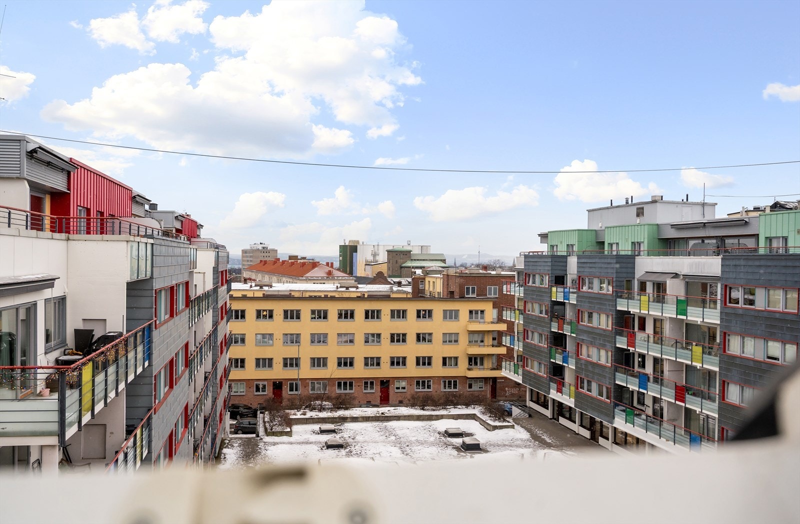 Utsikt fra stuevindu Galleribilde