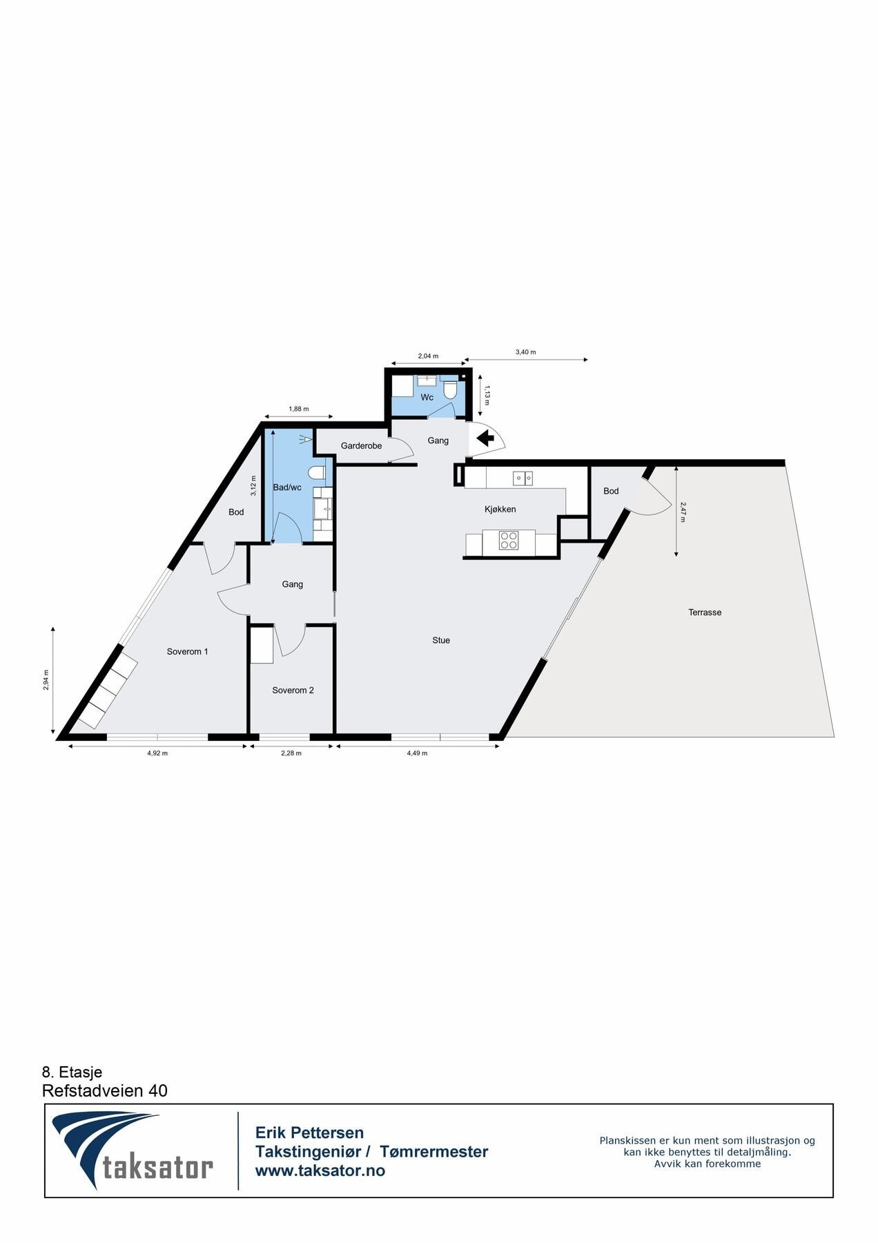 Plantegning. Galleribilde