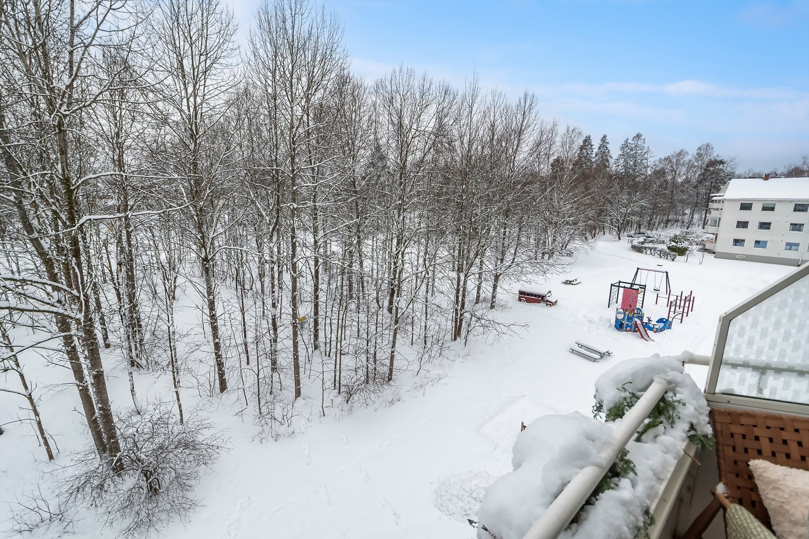 Luftig utsikt fra balkongen Galleribilde