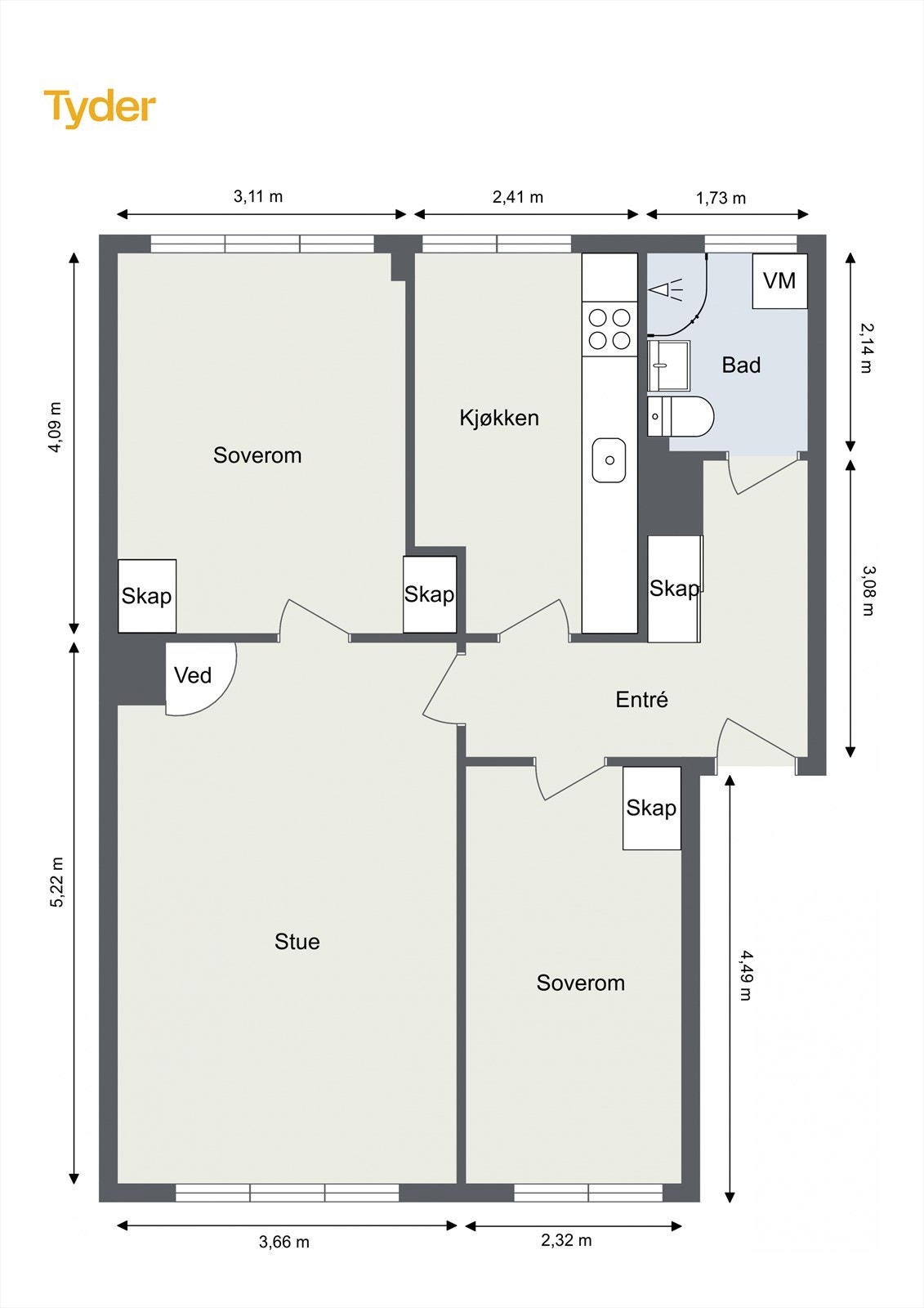 Plantegning. Galleribilde