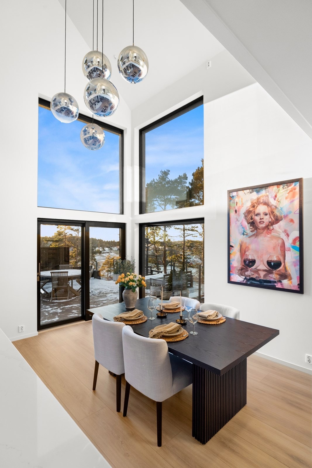 Takhøyden i boligen ble på det høyeste målt til 5,24 m. Galleribilde