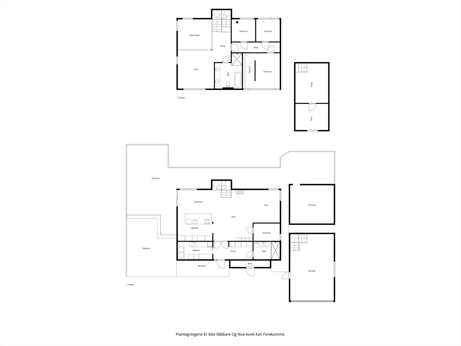 Vi starter først med plantegningen slik at det blir lettere å orientere seg. Galleribilde