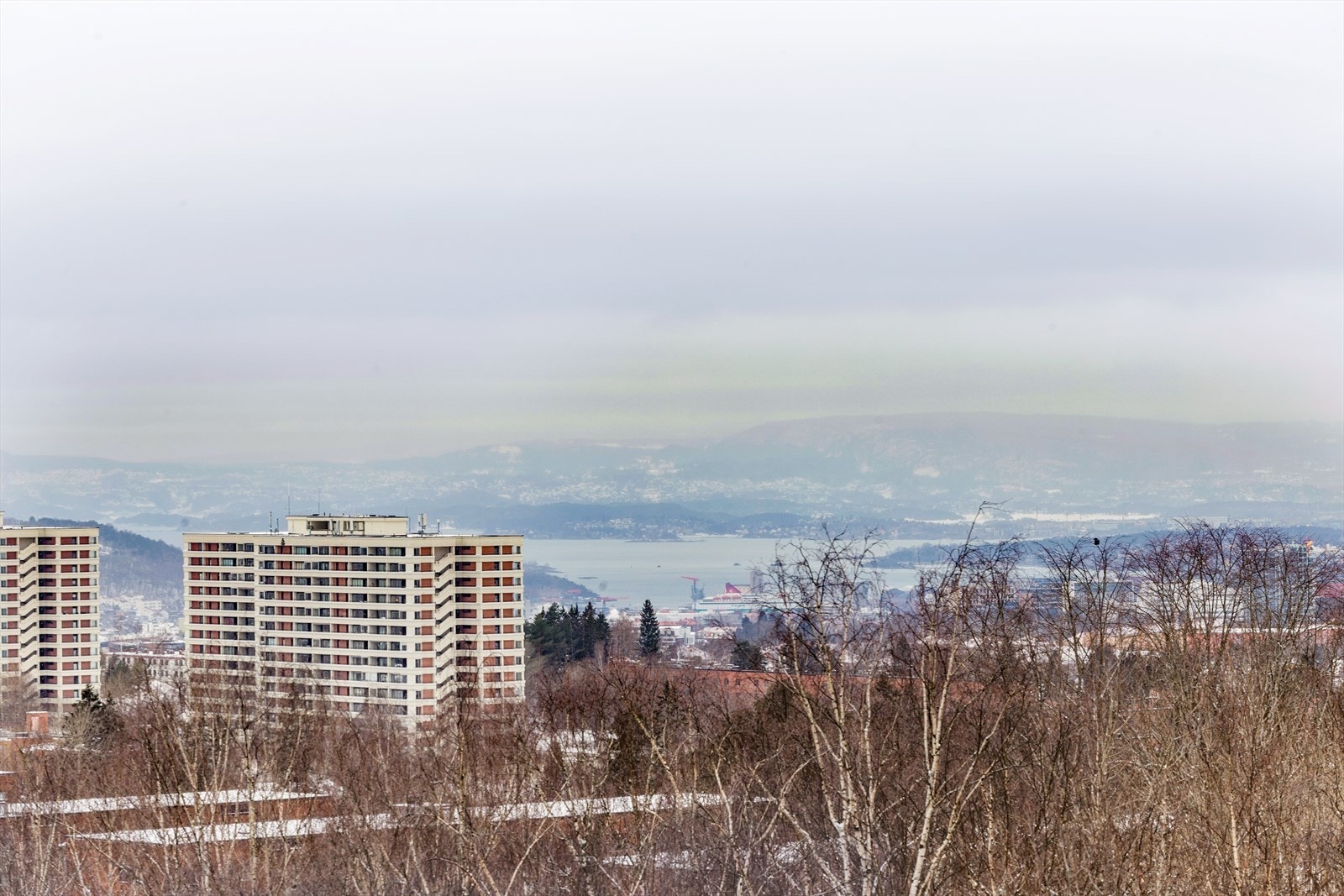 Fantastisk utsikt fra balkongen Galleribilde