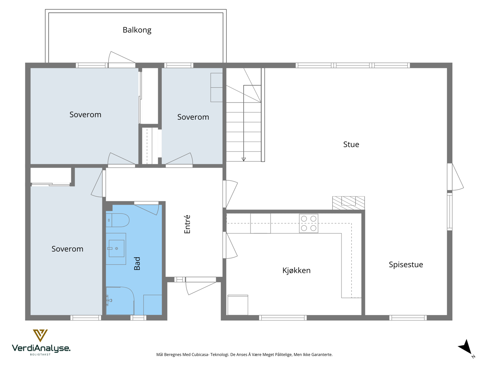 Planskisse 1 etasje Galleribilde