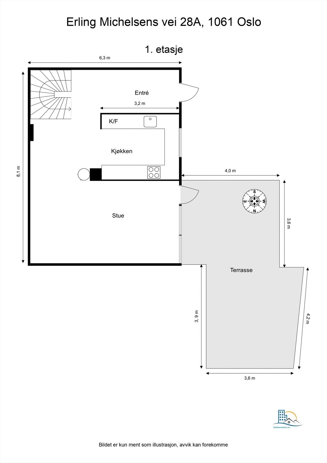 Plantegning 1. etasje. Galleribilde