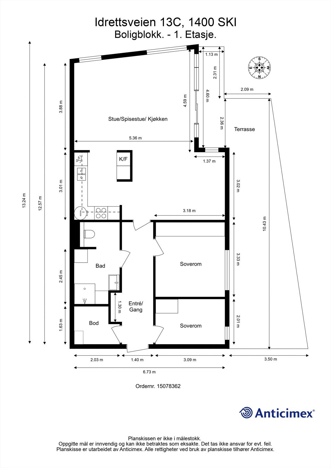 Plantegning Galleribilde