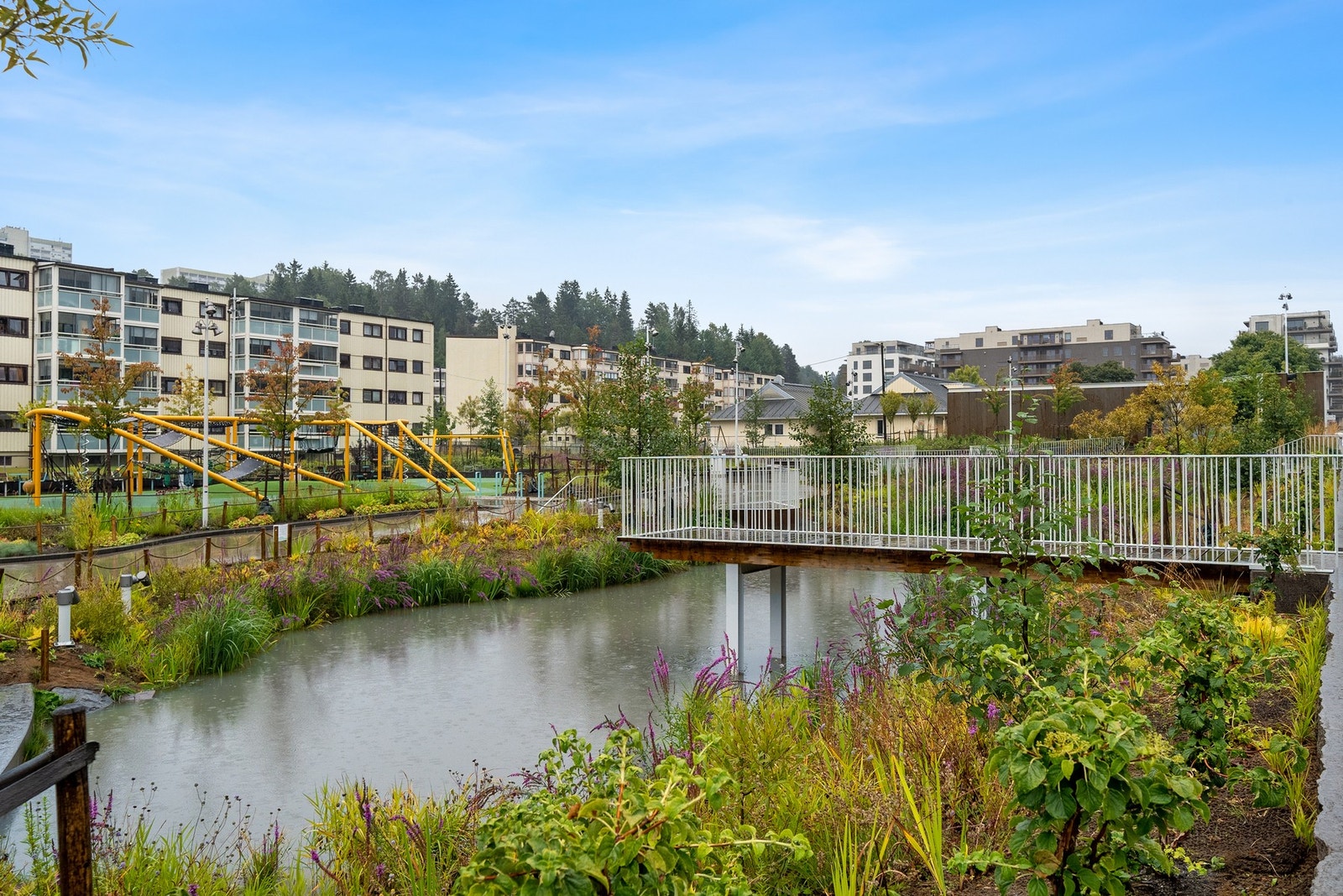 Nye skårerparken er et flott tilskudd med lekeplaser til barn og unge. Galleribilde
