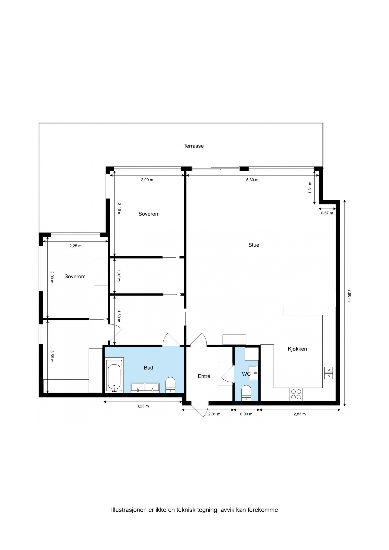 Plantegning 1. etasje Galleribilde