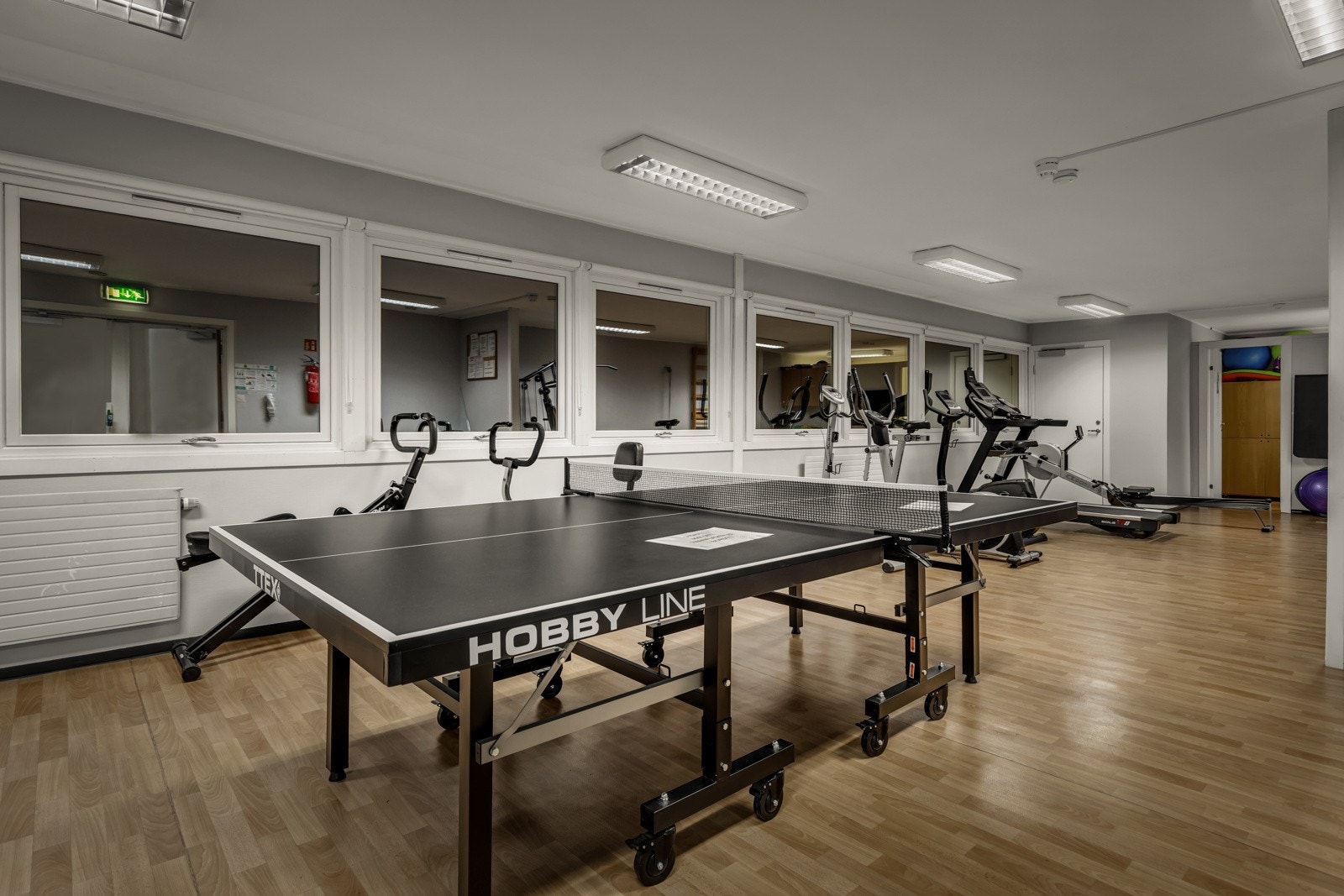 Tren når du vil - felles treningsrom inkludert for beboerne. Galleribilde