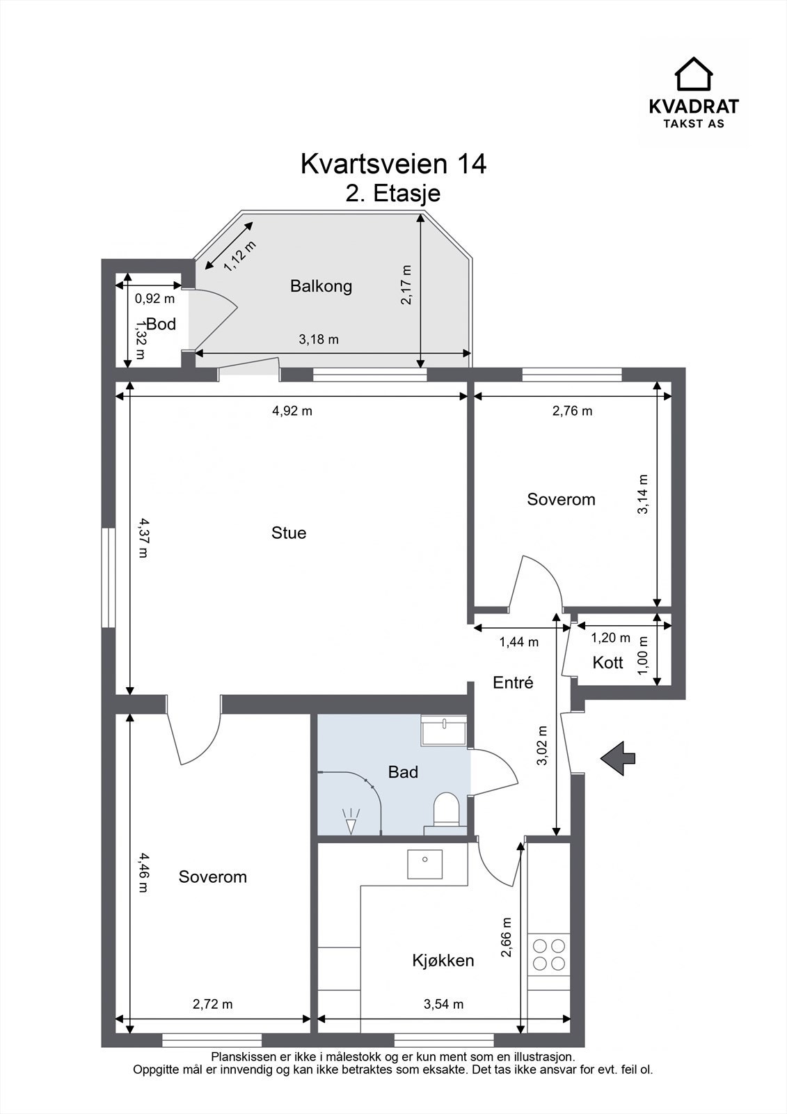 Plantegning - 2. etasje Galleribilde