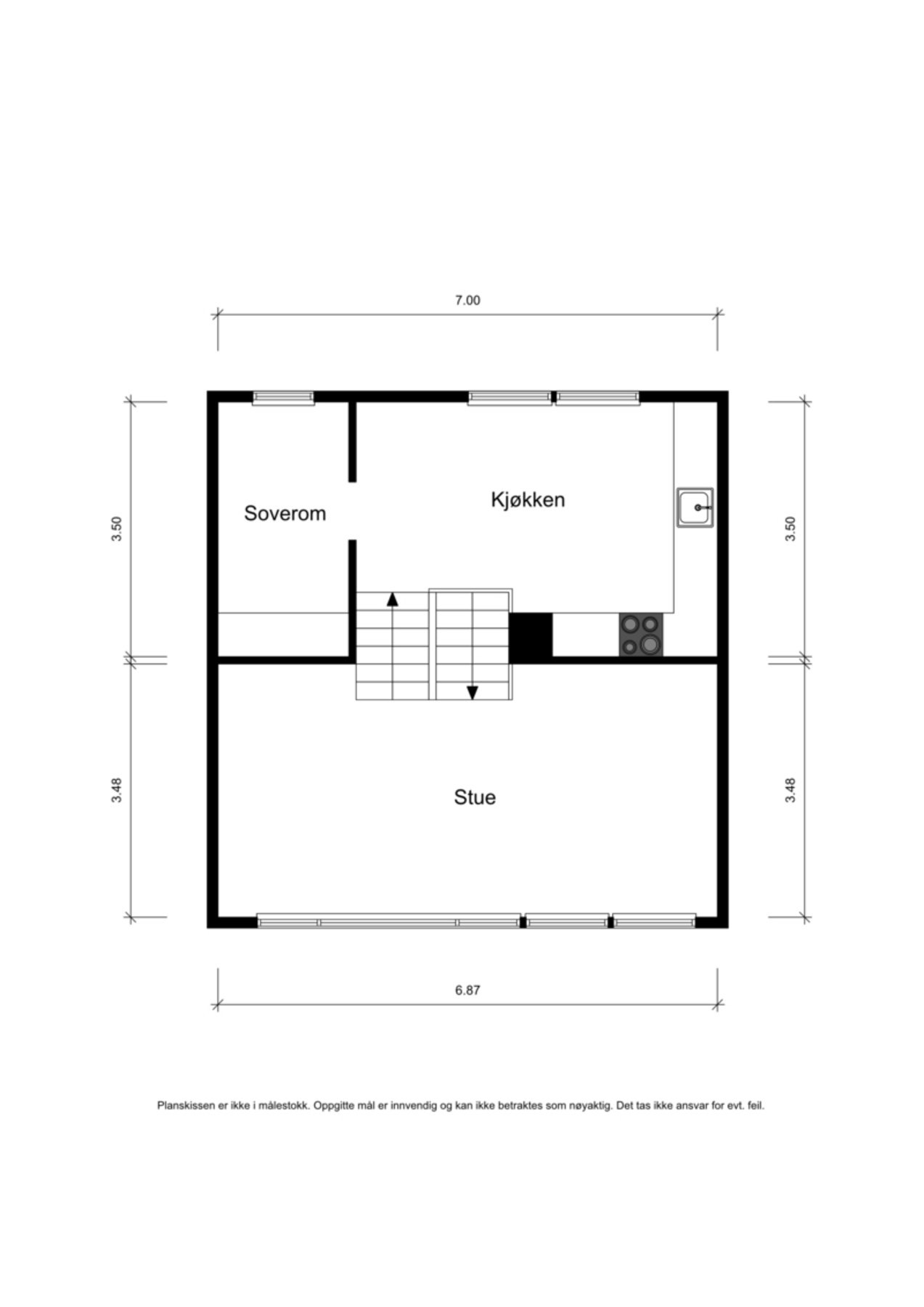 Planløsning 2/3. etasje Galleribilde