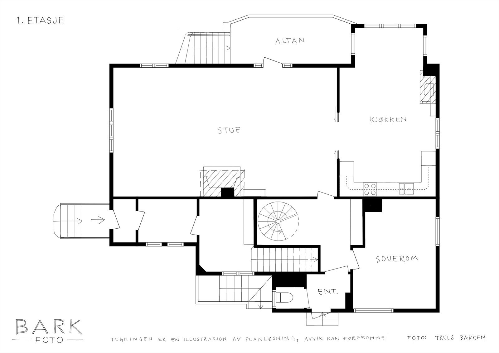 - Plantegning 1. etasje - Galleribilde