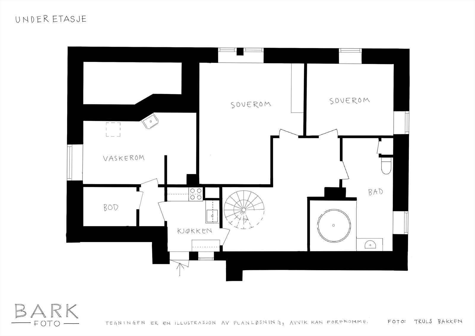 - Plantegning underetasje - Galleribilde