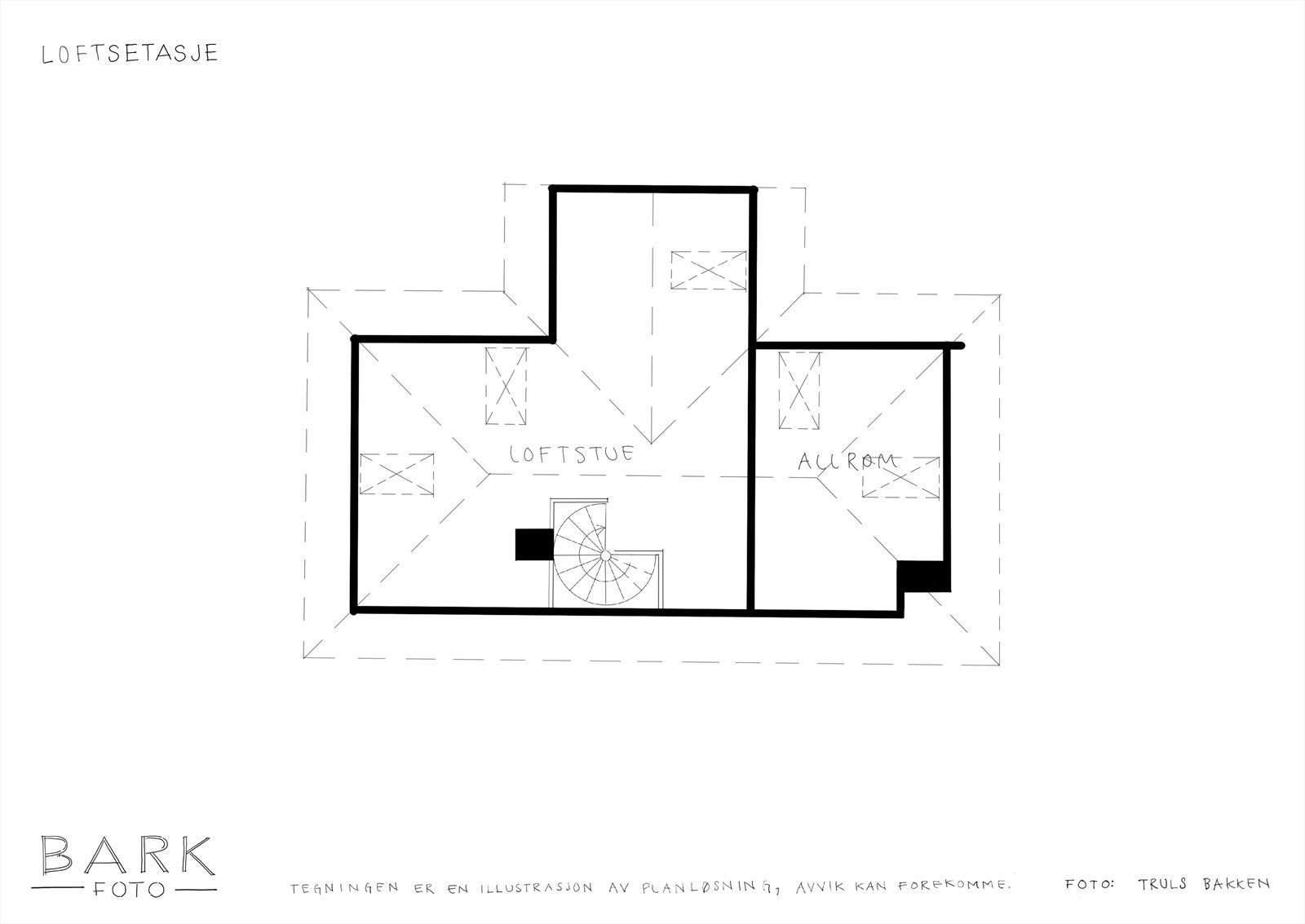- Plantegning loftsetasje - Galleribilde