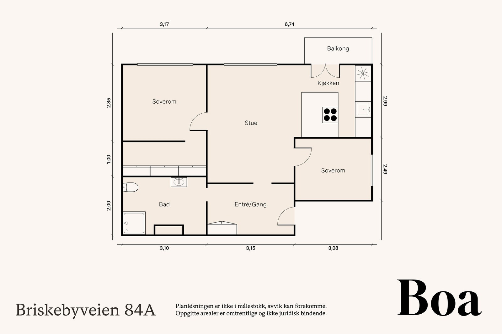 Det medfølger i tillegg: 1 loftsbod med gulvareal på 8,5 m² og 1 kjellerbod på 9,4 m². Galleribilde