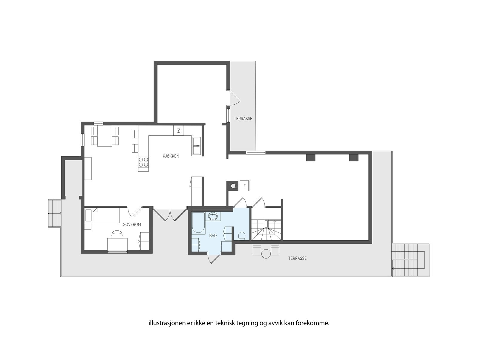 Plantegning 1.etasje. Galleribilde