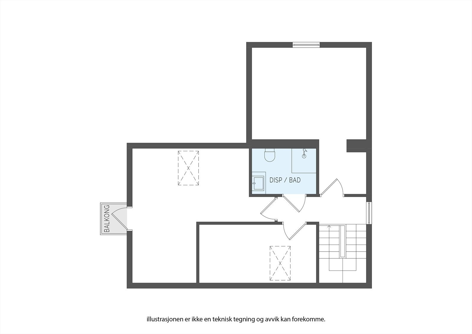 Plantegning 2.etasje. Galleribilde