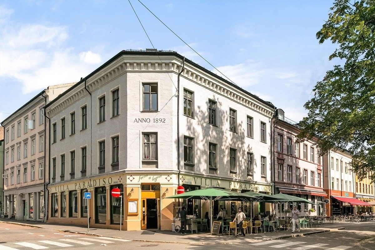 Umiddelbar nærhet til kaféer, restauranter og byliv. Galleribilde