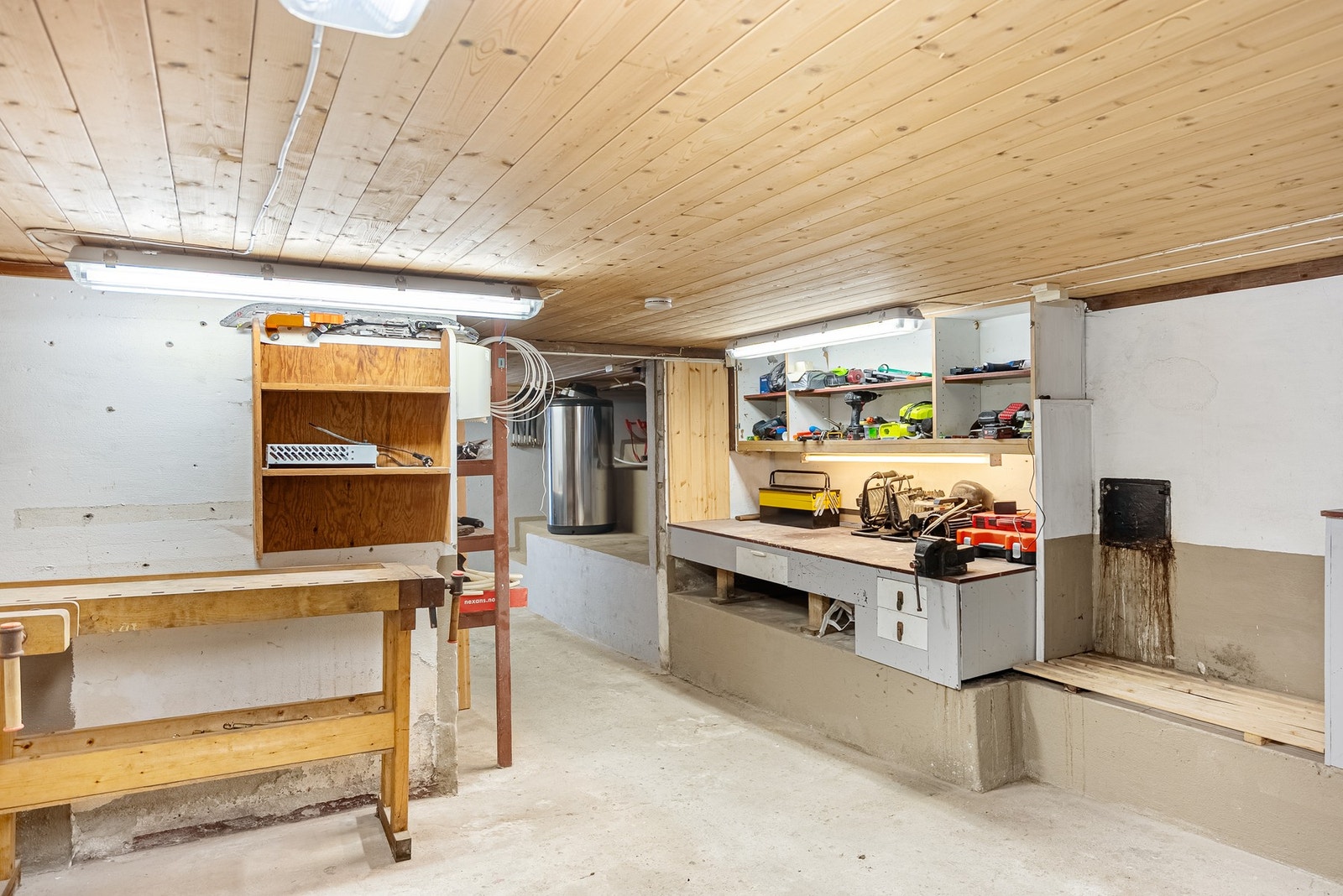 I kjelleren har du rom for hobby og fritid - det du måtte trenge Galleribilde