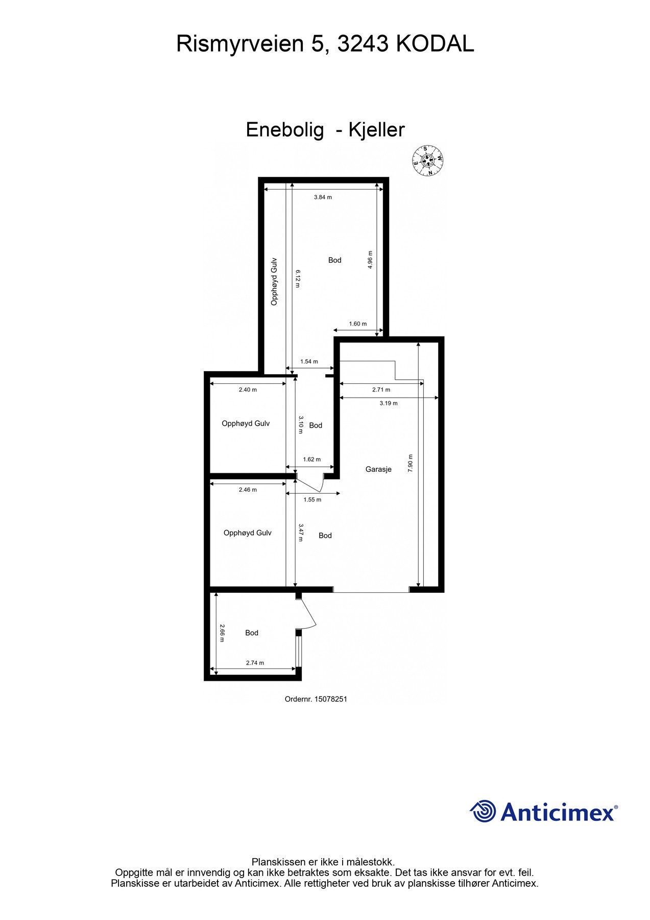Plantegning kjelleretasje Galleribilde