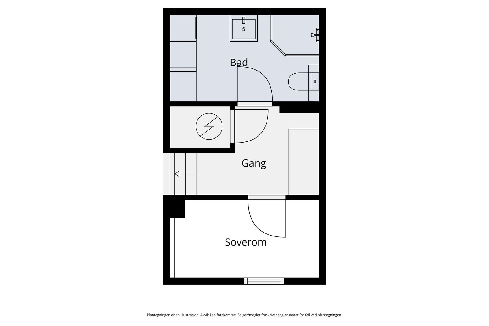 Plantegning - 1. halvplan Galleribilde