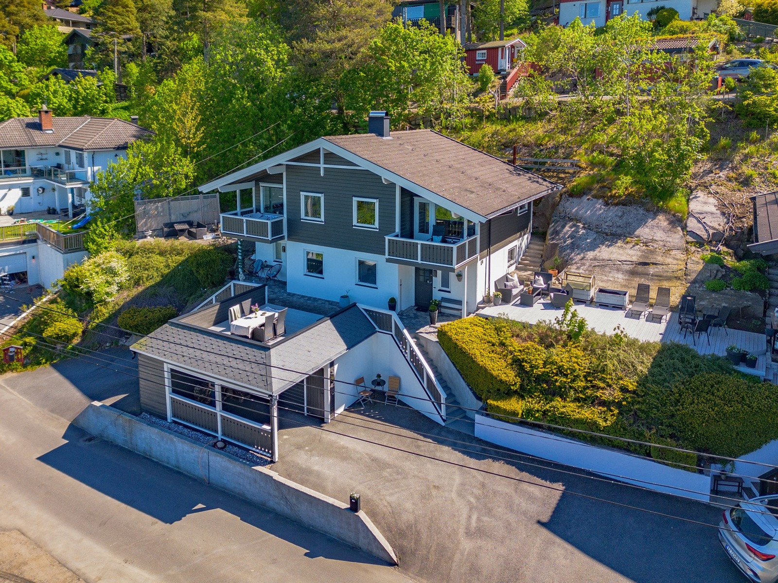 Første rekke mot Tunevannet Galleribilde