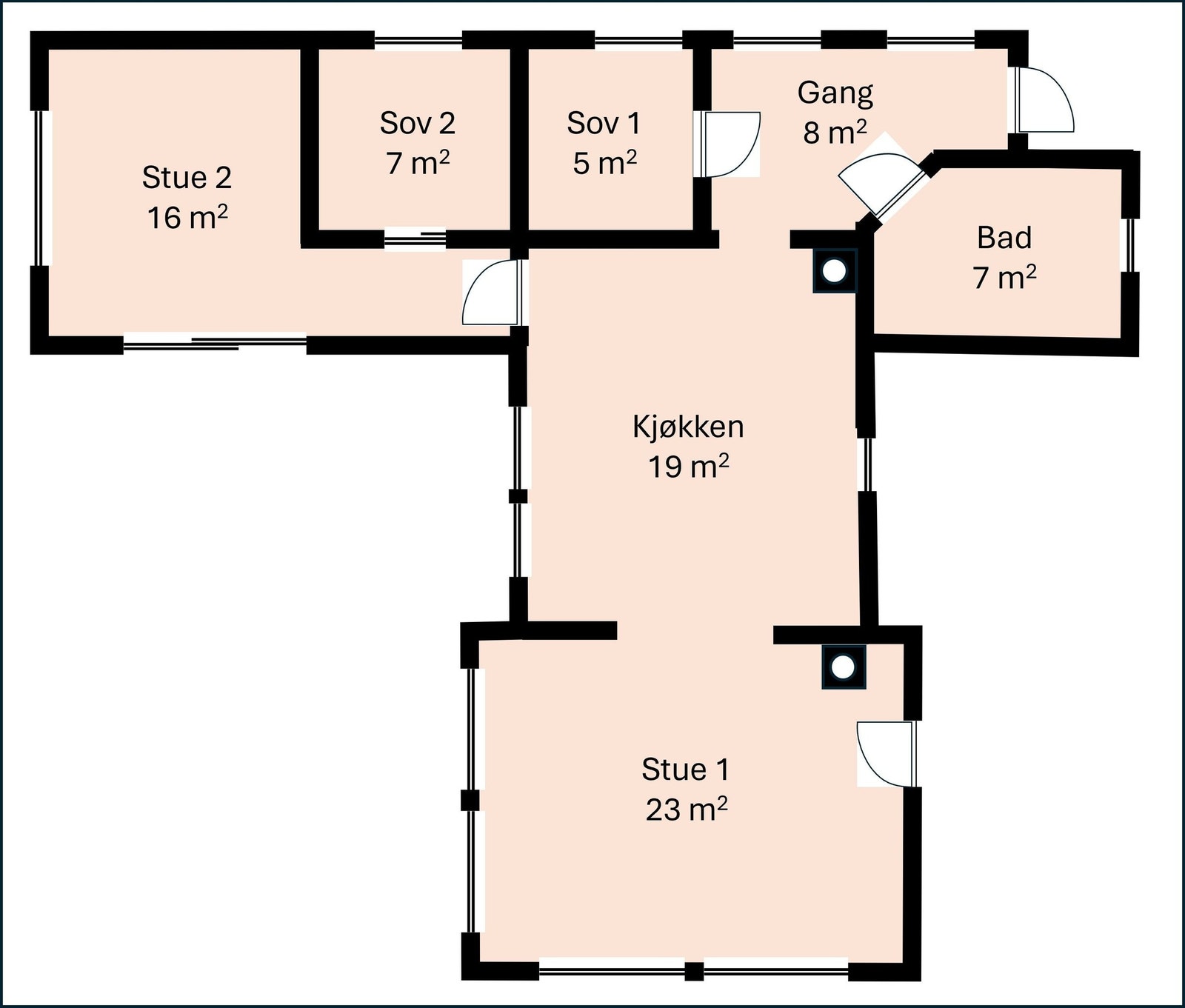 Plantegning Galleribilde