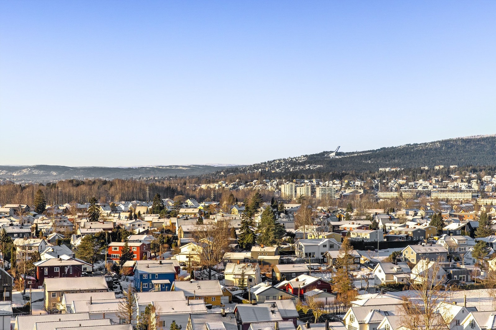 Vidstrakt utsikt fra terrassen Galleribilde