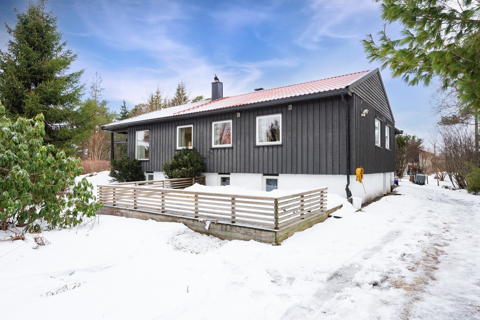 Leietakerne har benyttet egen innkjørsel. Galleribilde