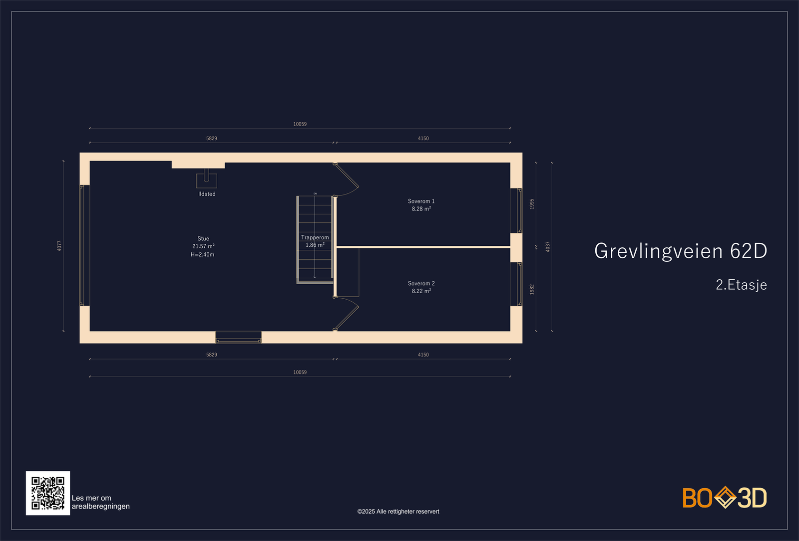Planskisse 2. etasje Galleribilde
