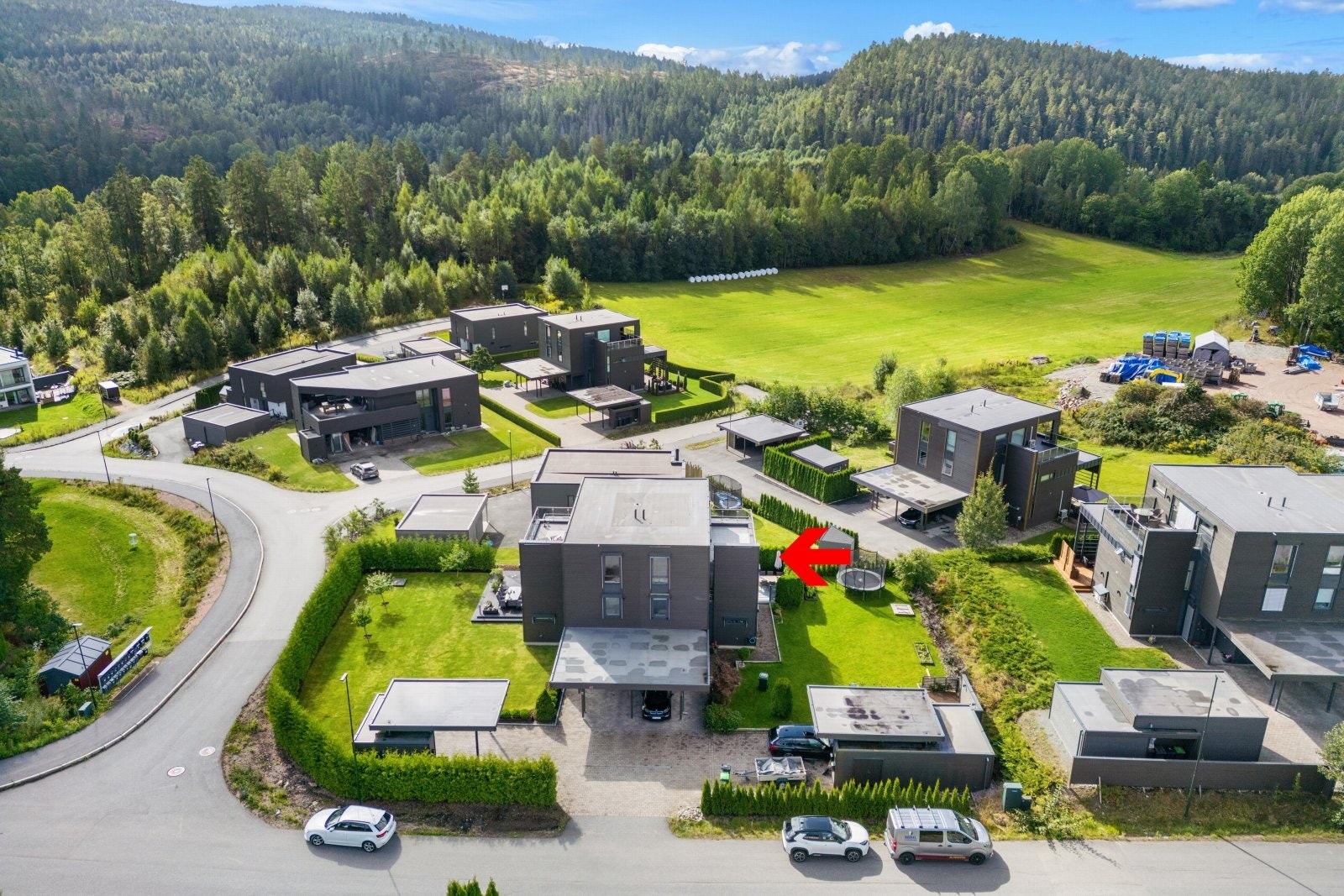 Høydefoto av området Galleribilde