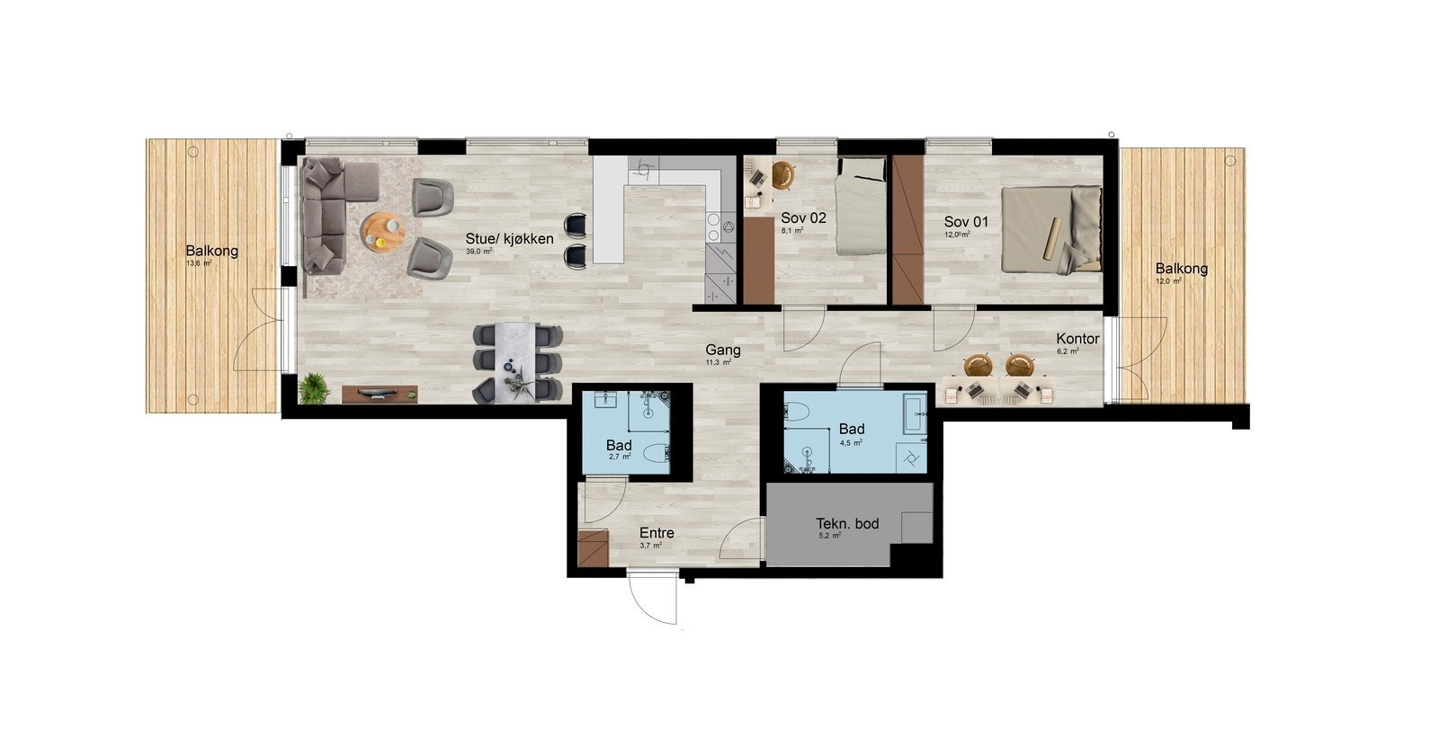 Plantegning Galleribilde