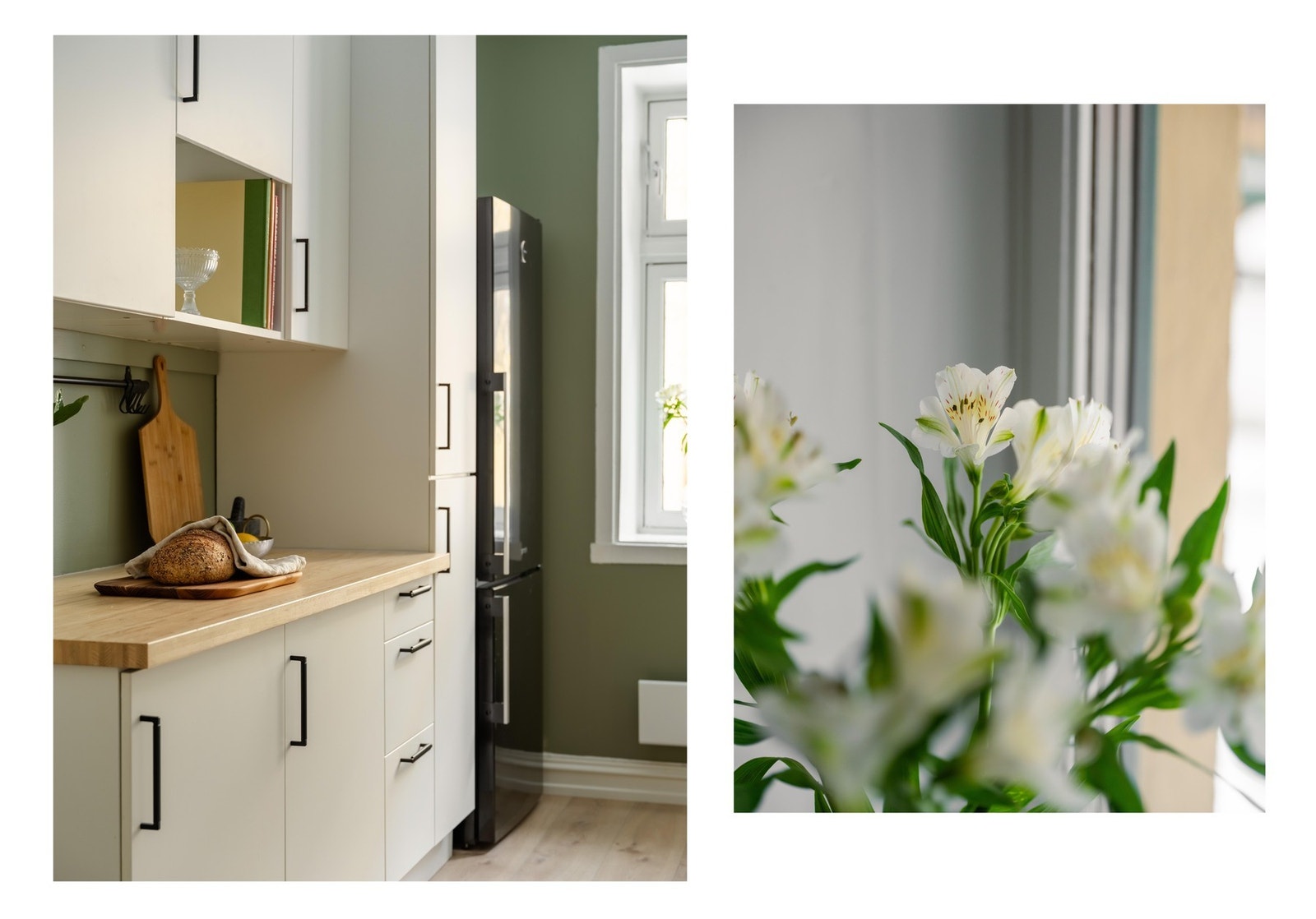 Det er godt med lagringsplass i over- og underskap. Galleribilde