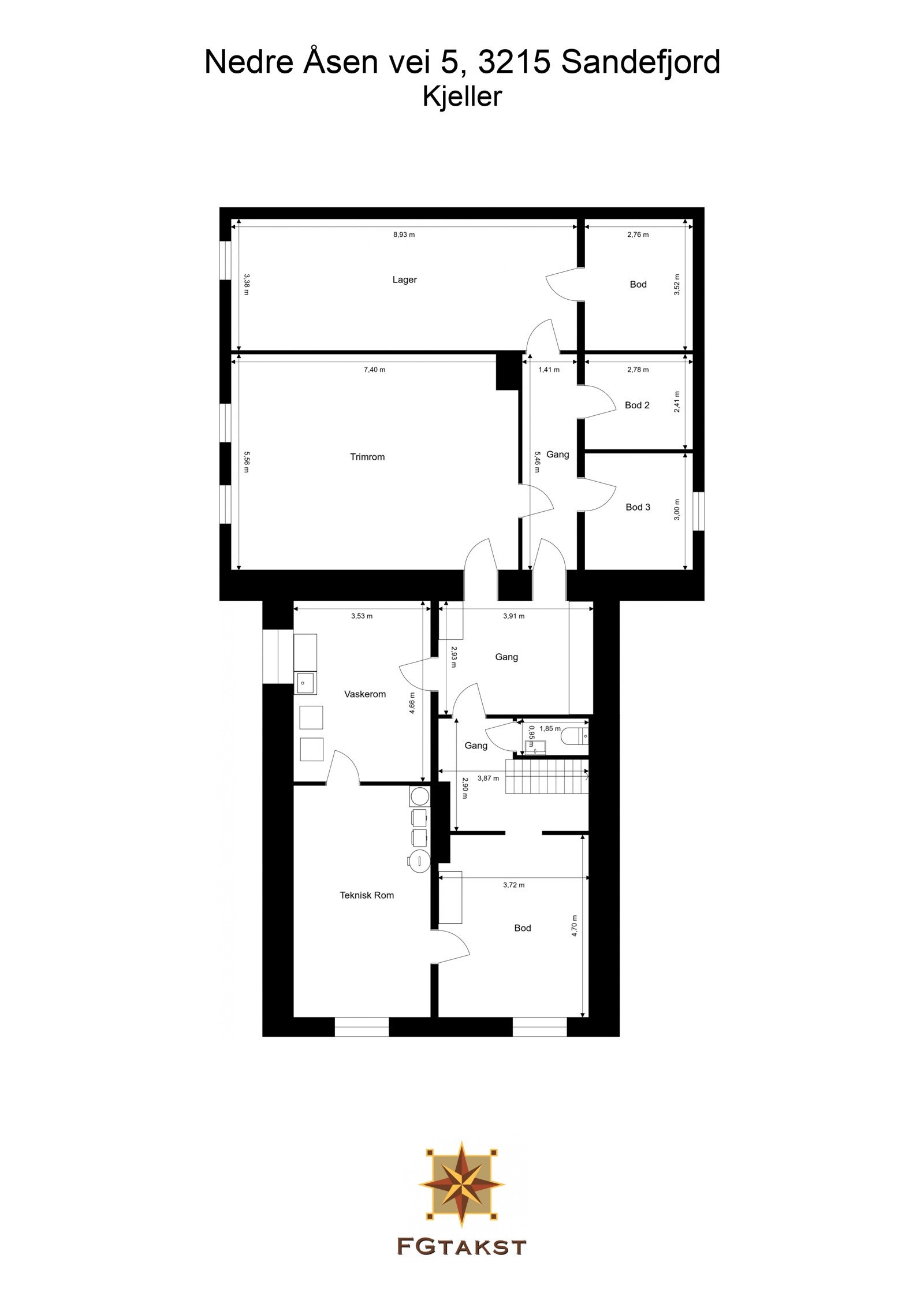 Nedre Åsen vei 5, 3215 Sandefjord - Kjeller Galleribilde