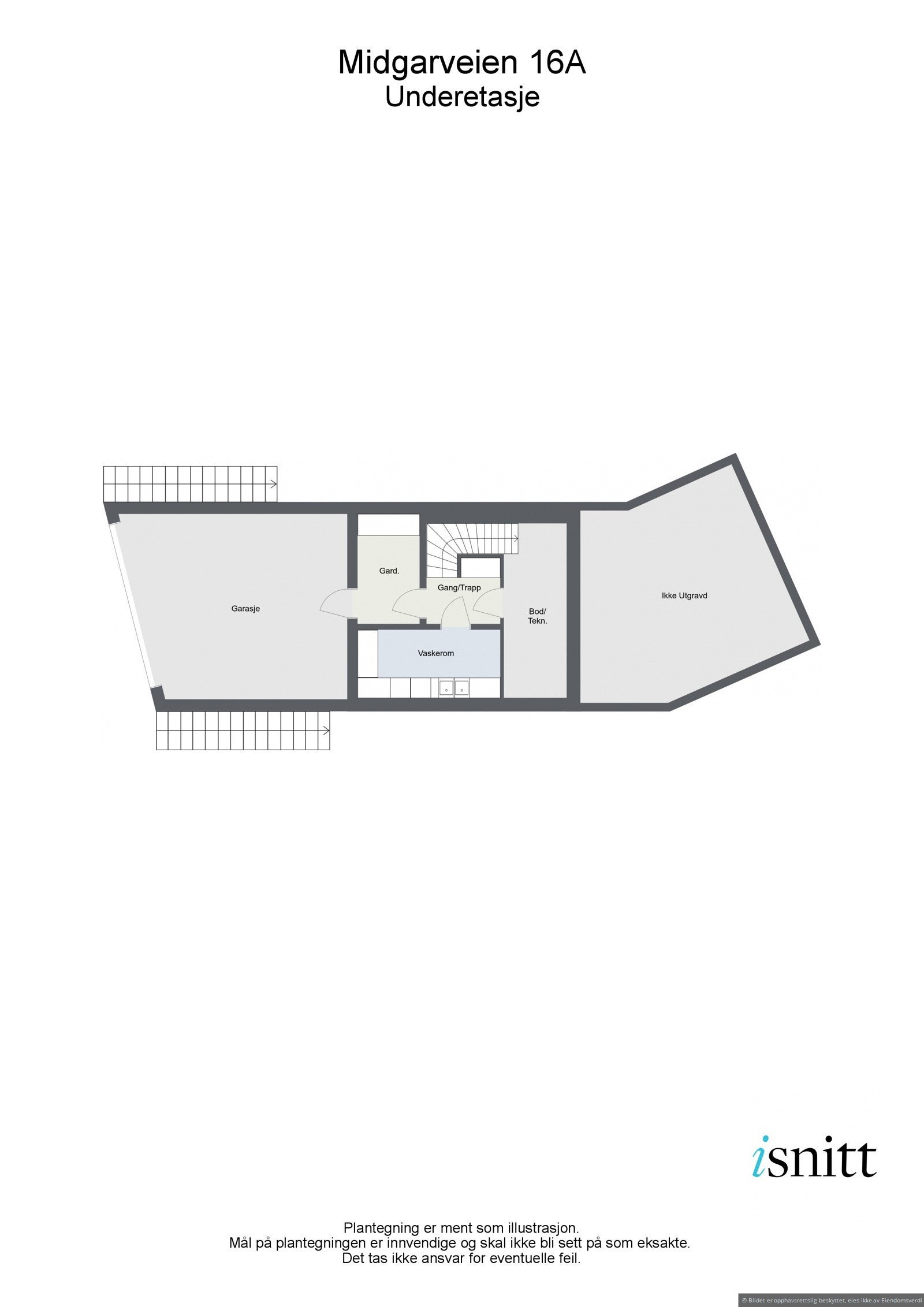 Plantegning underetasje Galleribilde