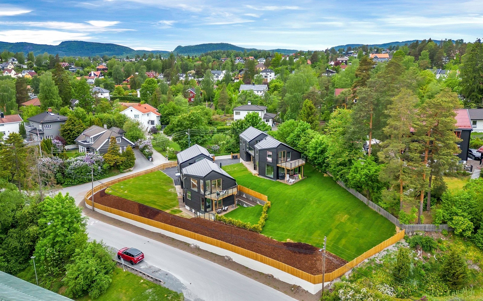 Tegnet av arkitekt Fristed. Galleribilde