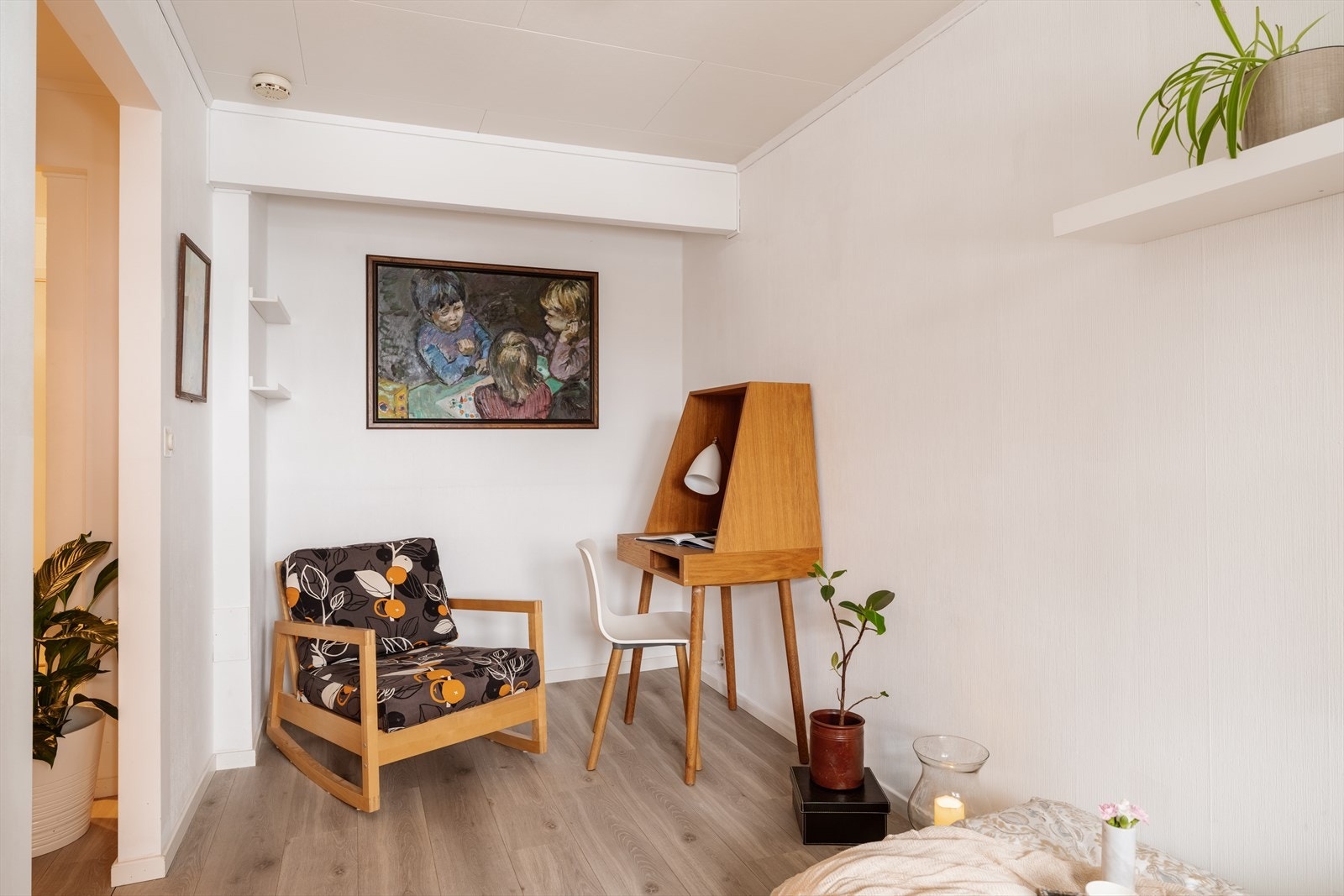 Rommet er fleksibelt og kan innredes som soverom, kontor eller lekerom etter behov. Galleribilde