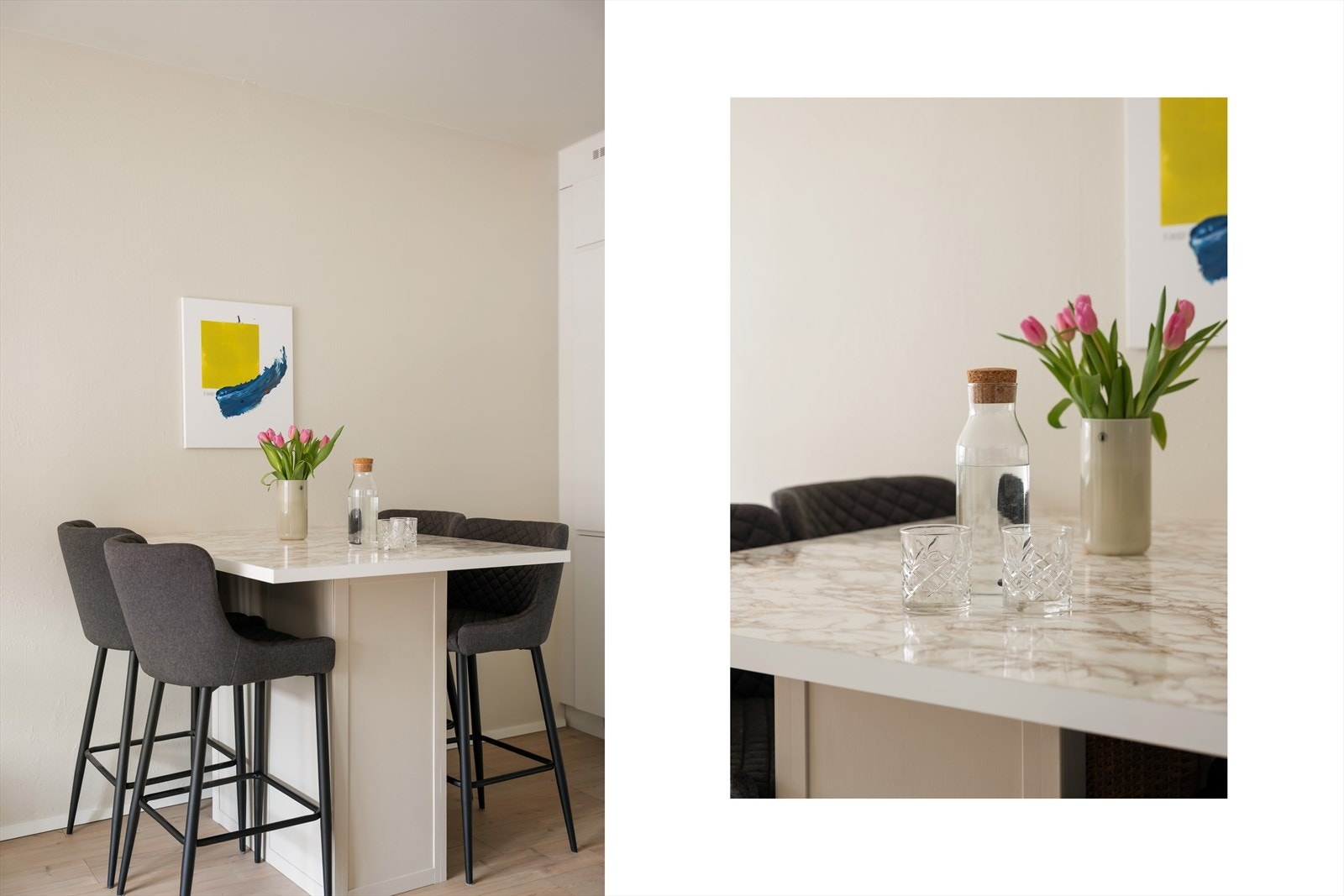 Varmtvann, fyring og grunnpakke tv/internett er inkludert i felleskostnadene. Galleribilde