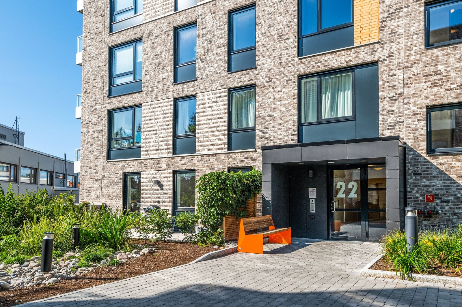 Pent opparbeidet inngangsparti. Galleribilde