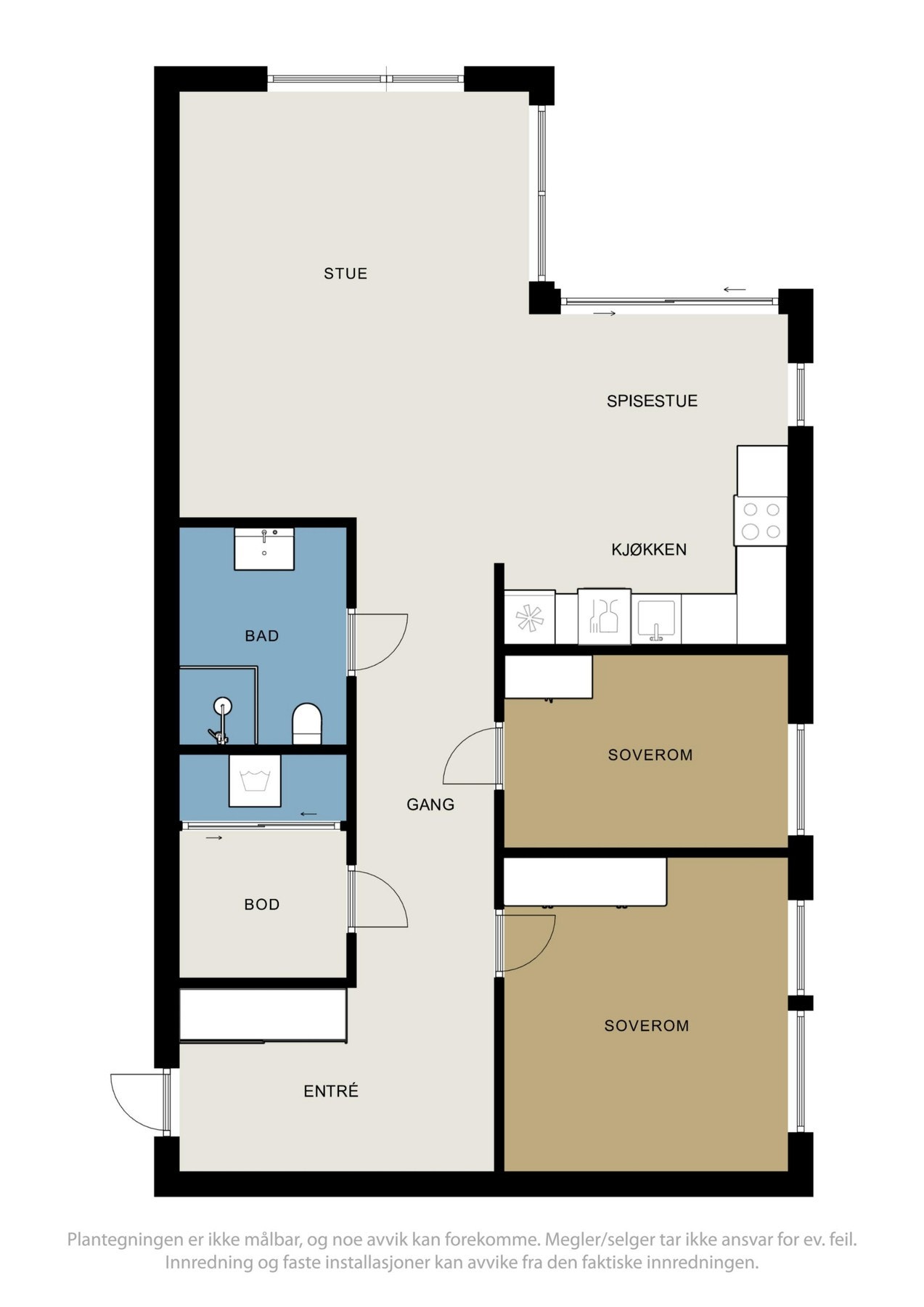 Plantegning Galleribilde