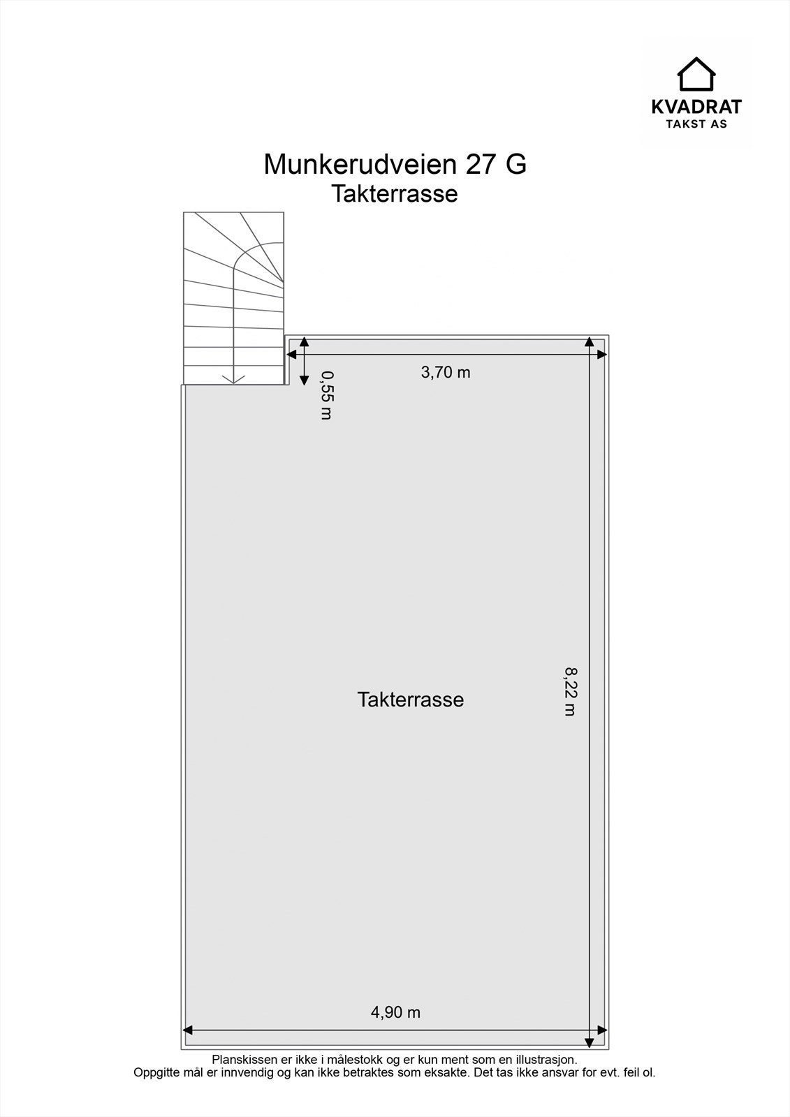 Plantegning - Takterrasse Galleribilde