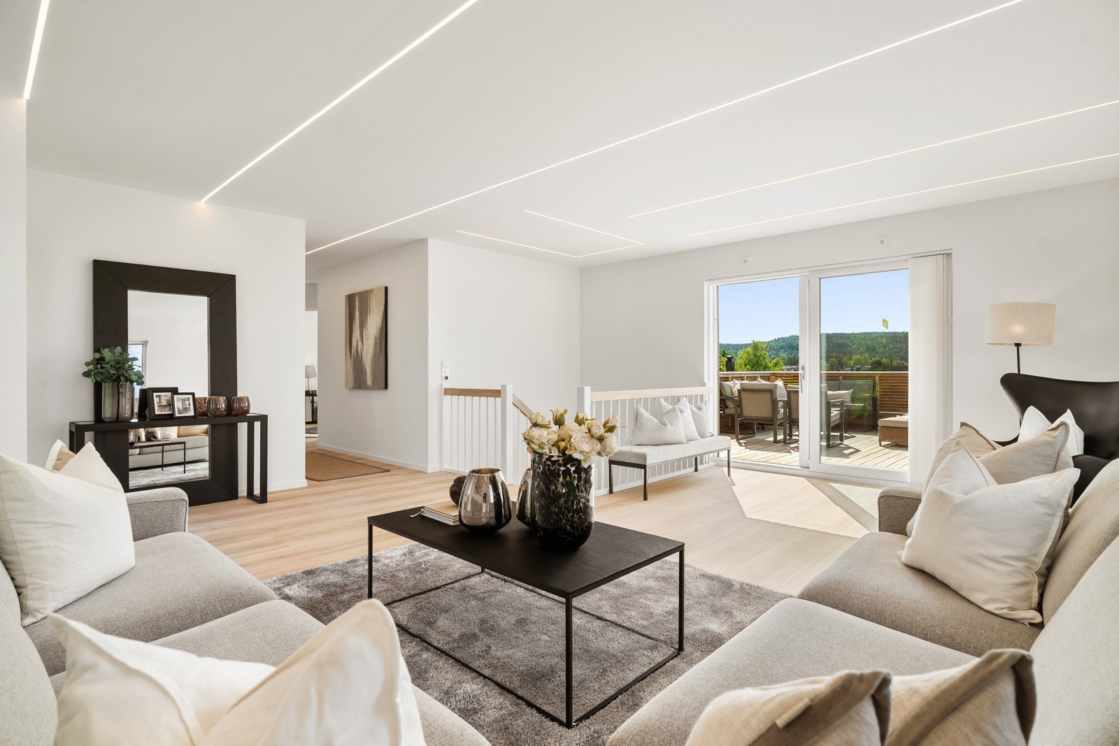 Boligen ble omfattende renovert og påbygget i 2024. Galleribilde