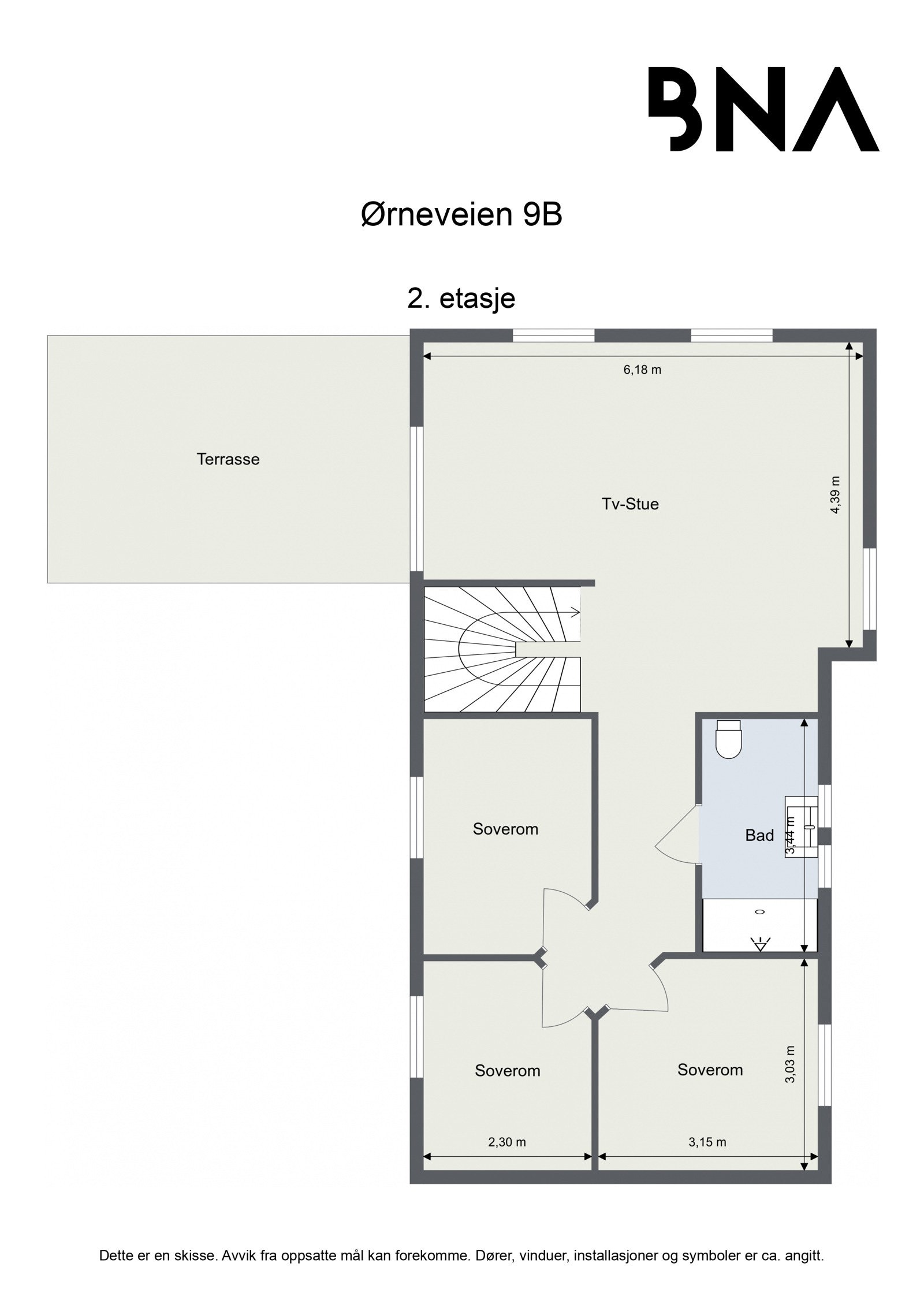 Plantegning - 2. etasje Galleribilde